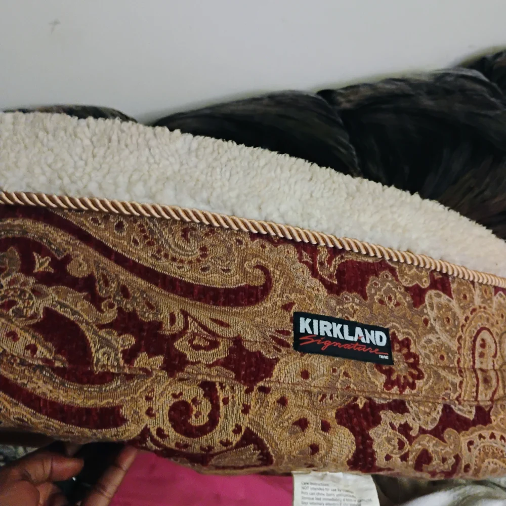 Kirkland Signature Red and Gold Paisley Blanket